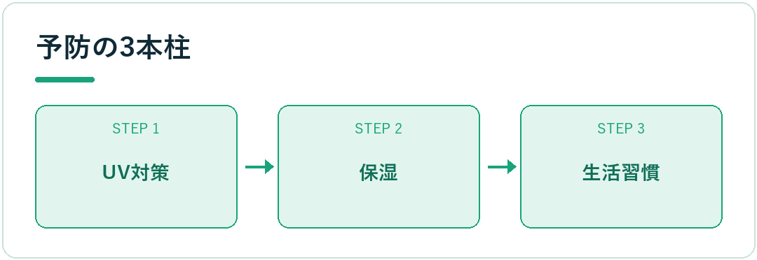 予防の3本柱